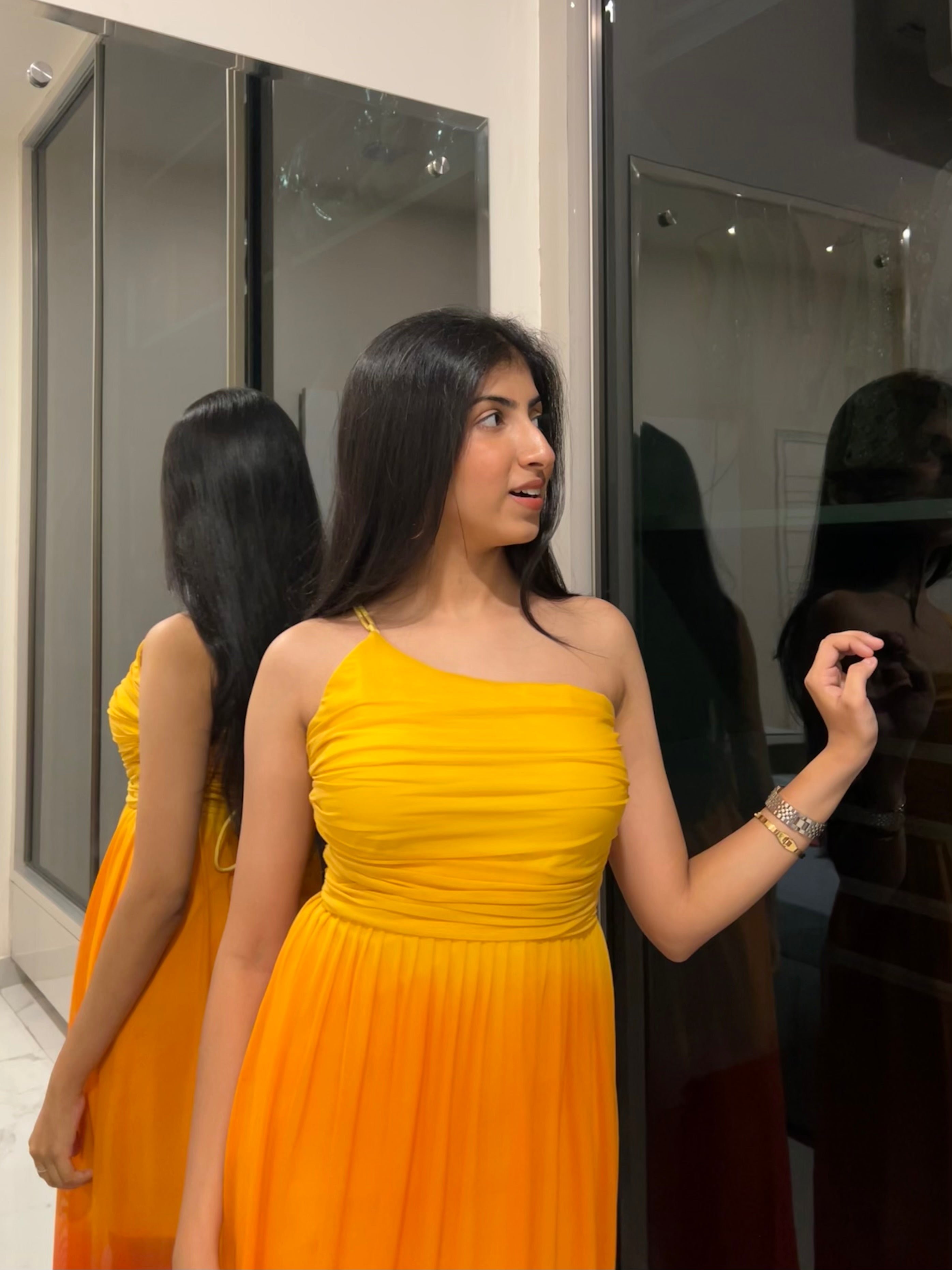 Flame Ombre Gown