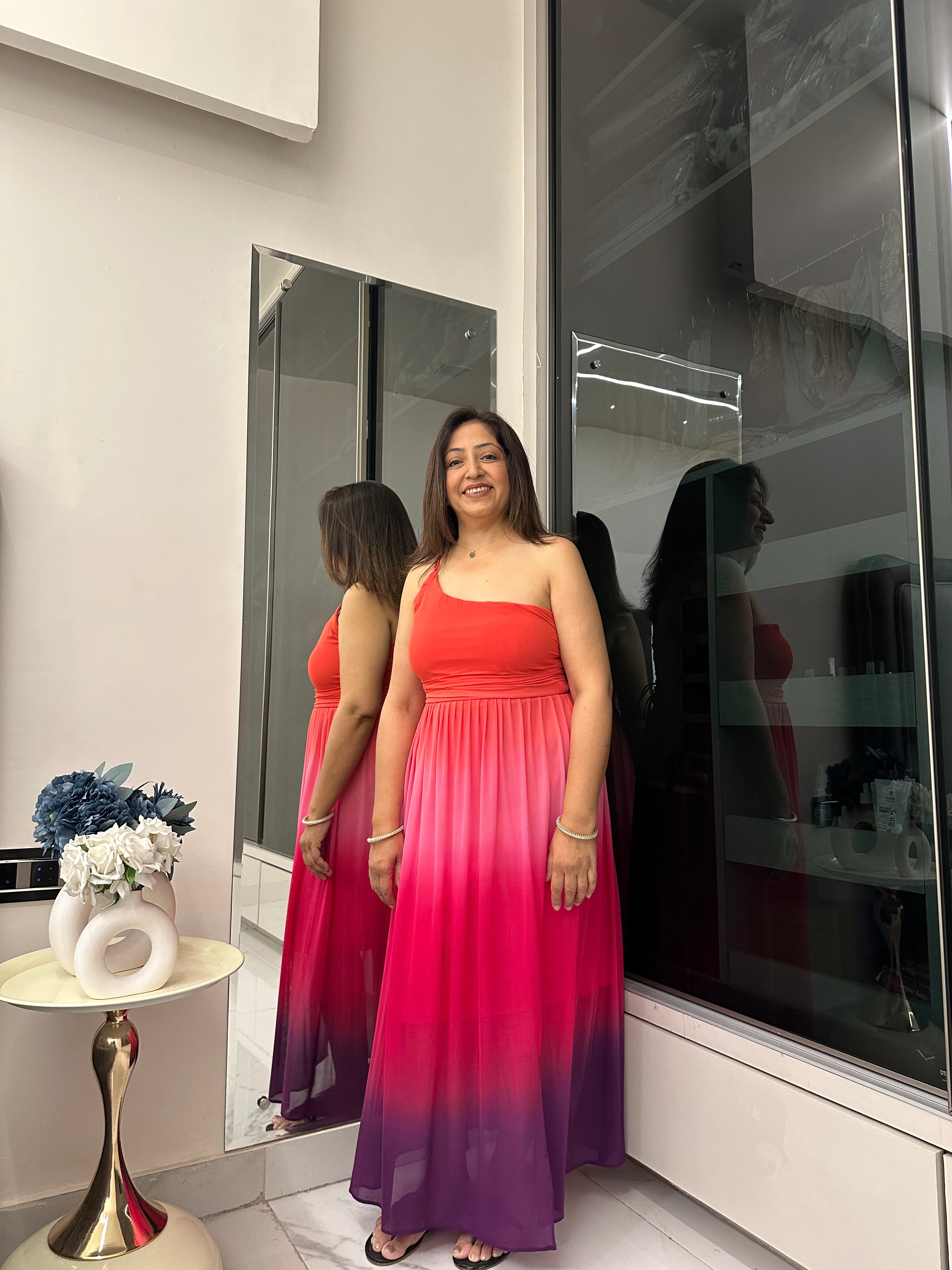 Ombre sunset gown