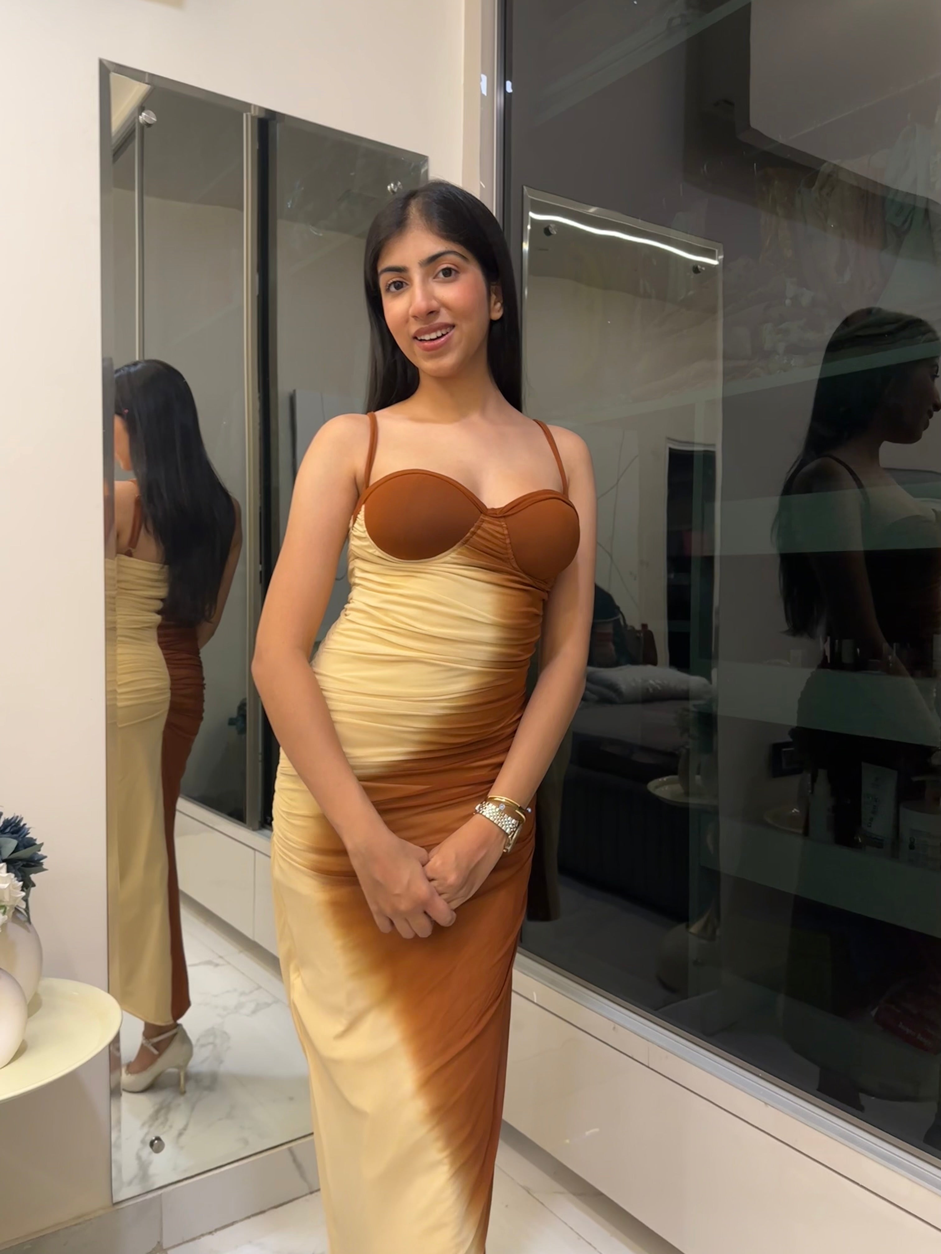 Brown Ombre Dress