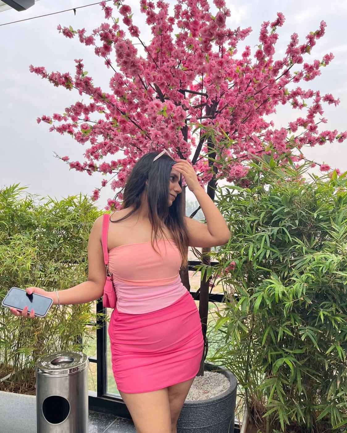 Pink Block Dress