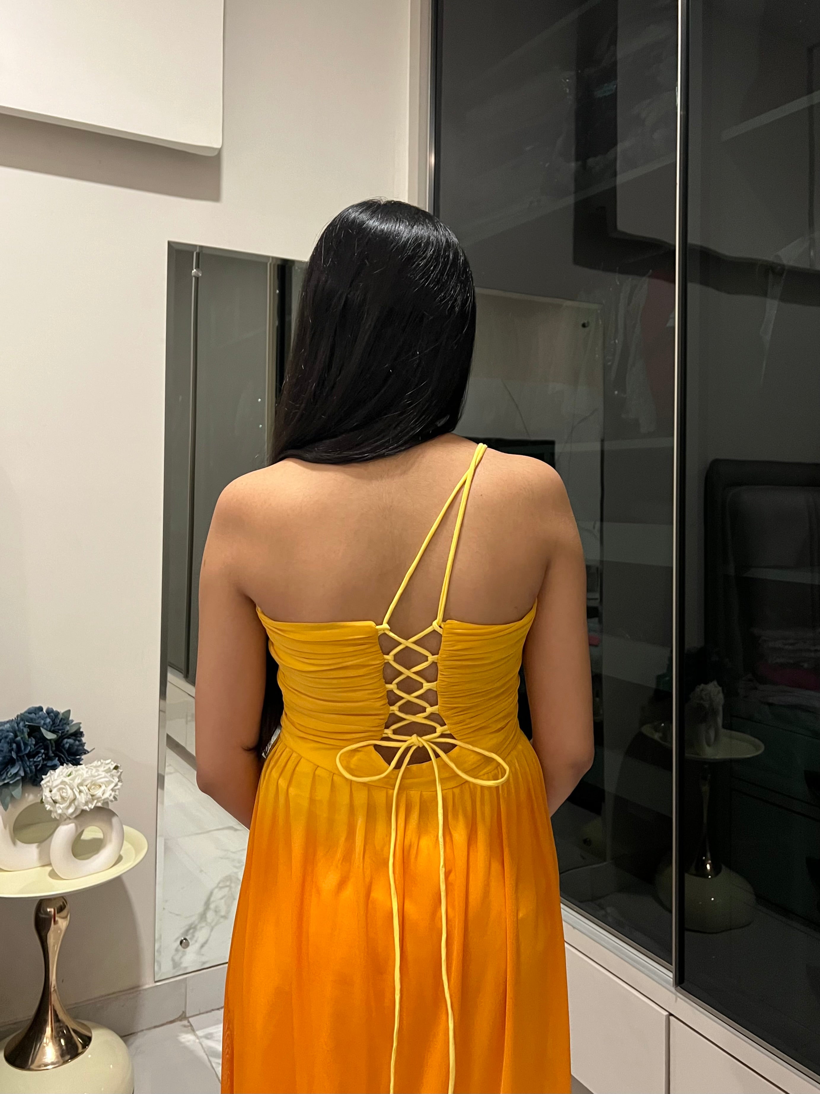 Flame Ombre Gown