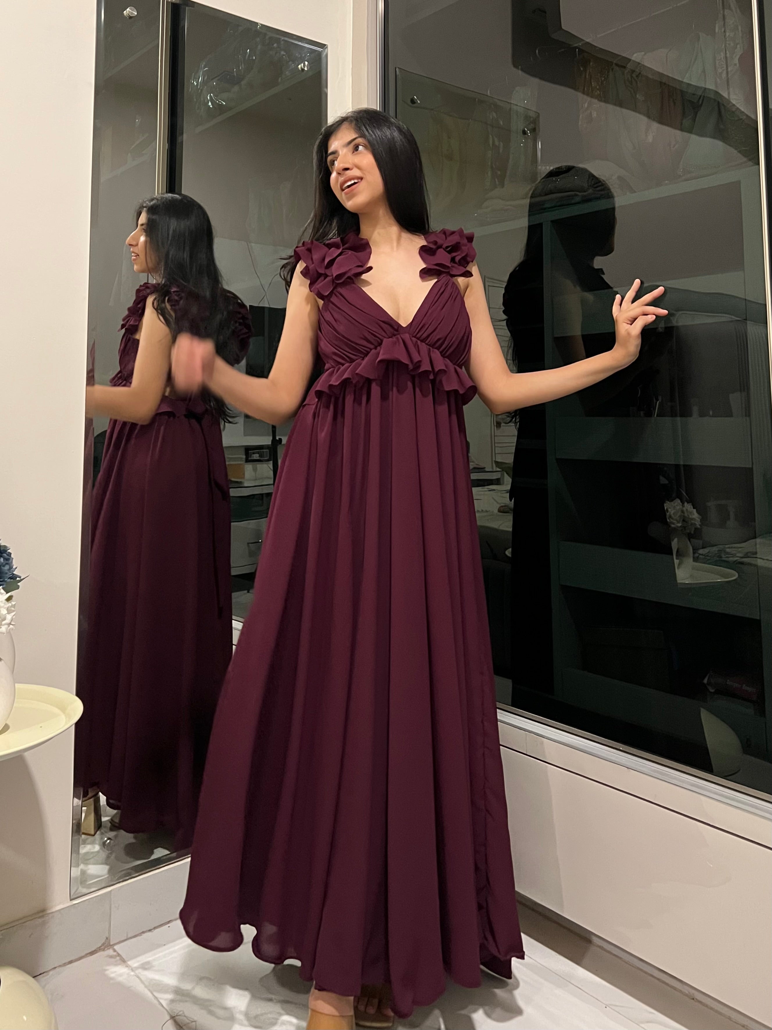 Ruffle Gown