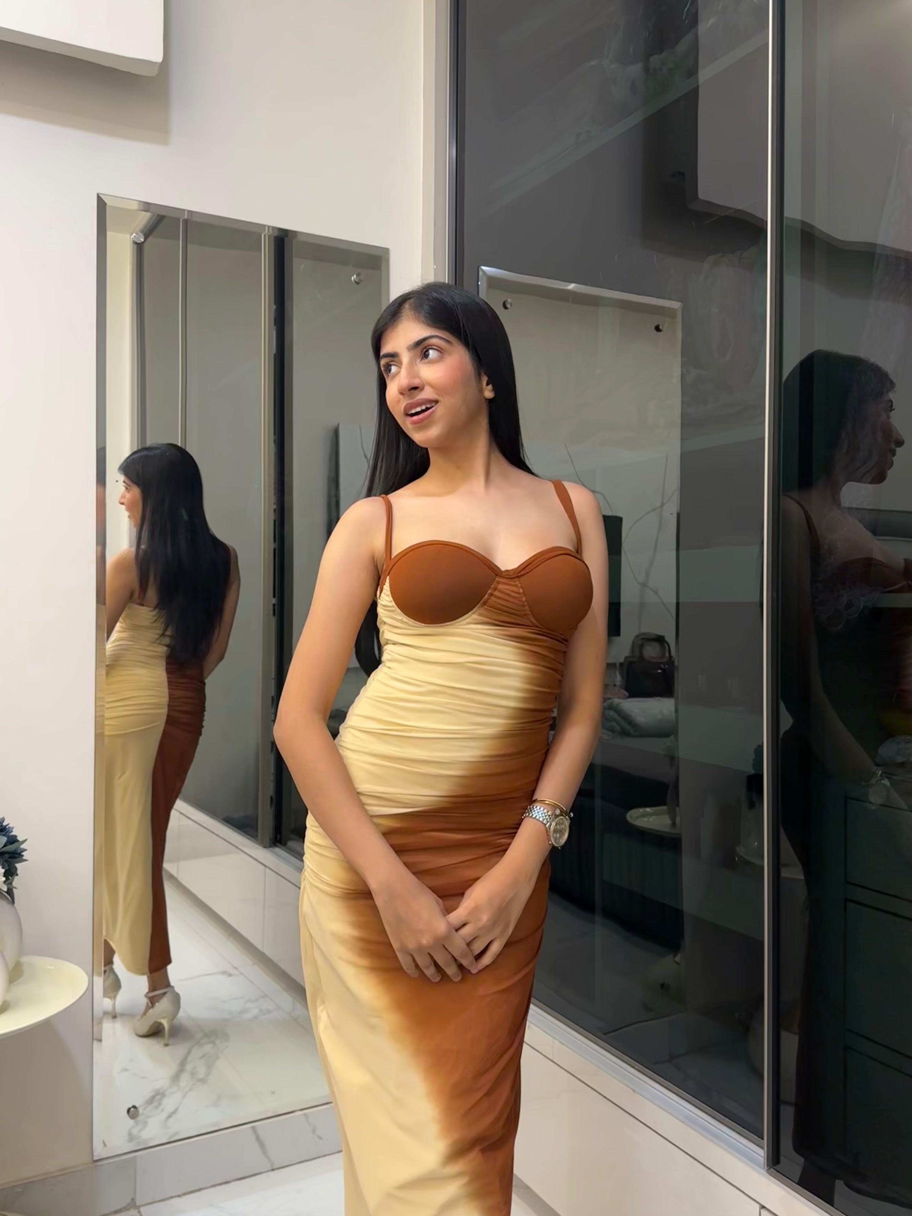 Brown Ombre Dress
