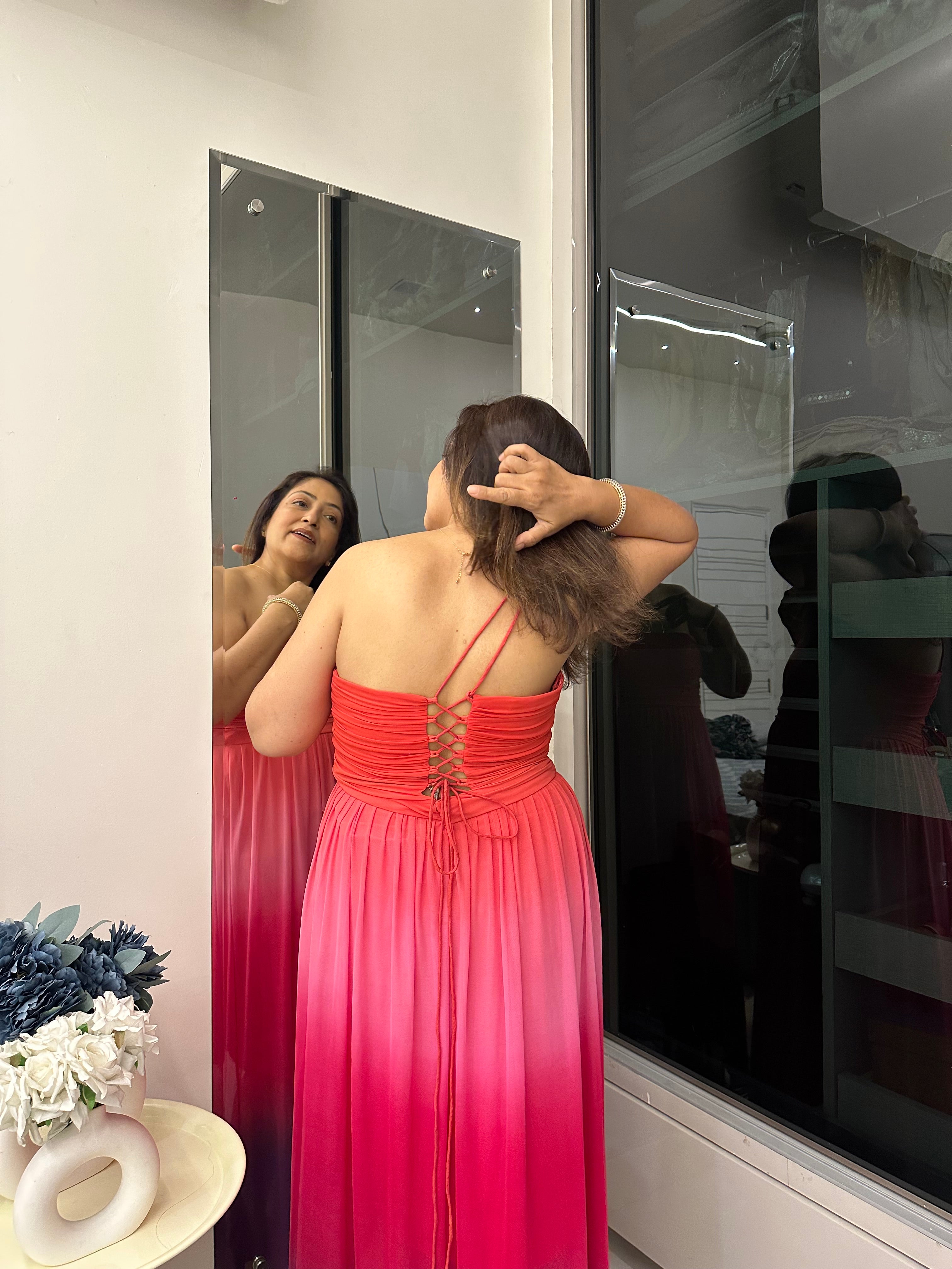 Ombre sunset gown