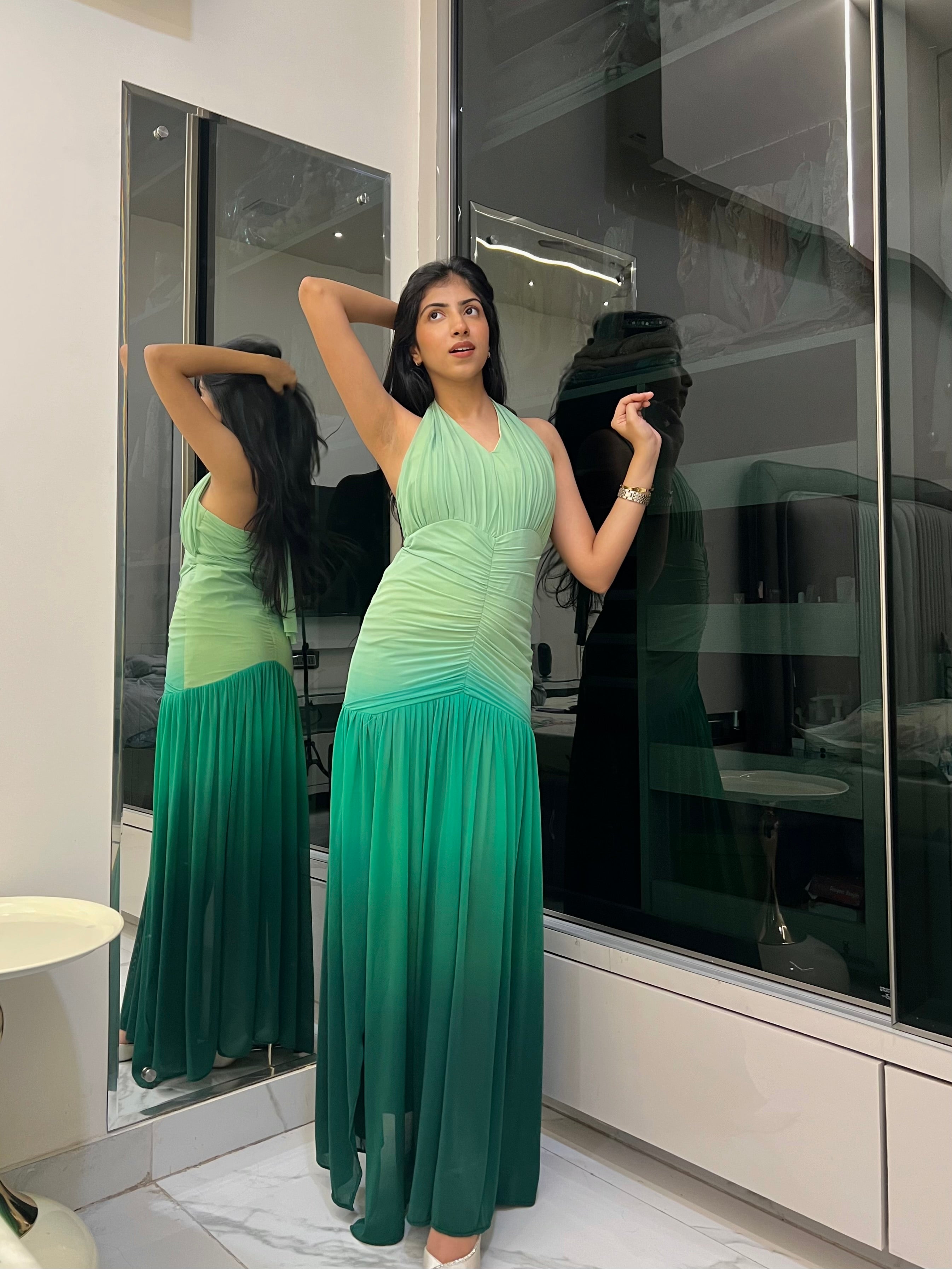 Green Ombre Gown