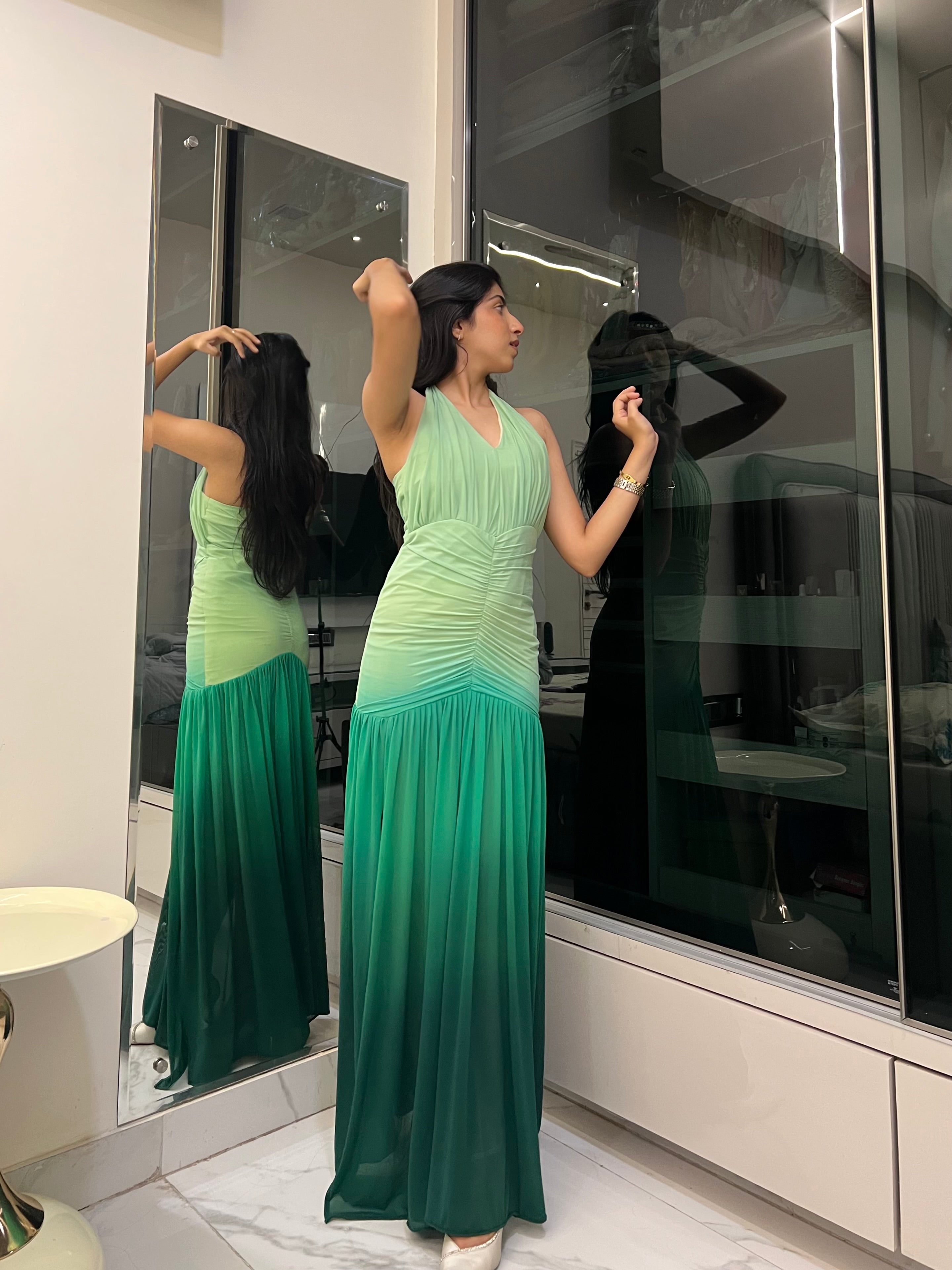 Green Ombre Gown
