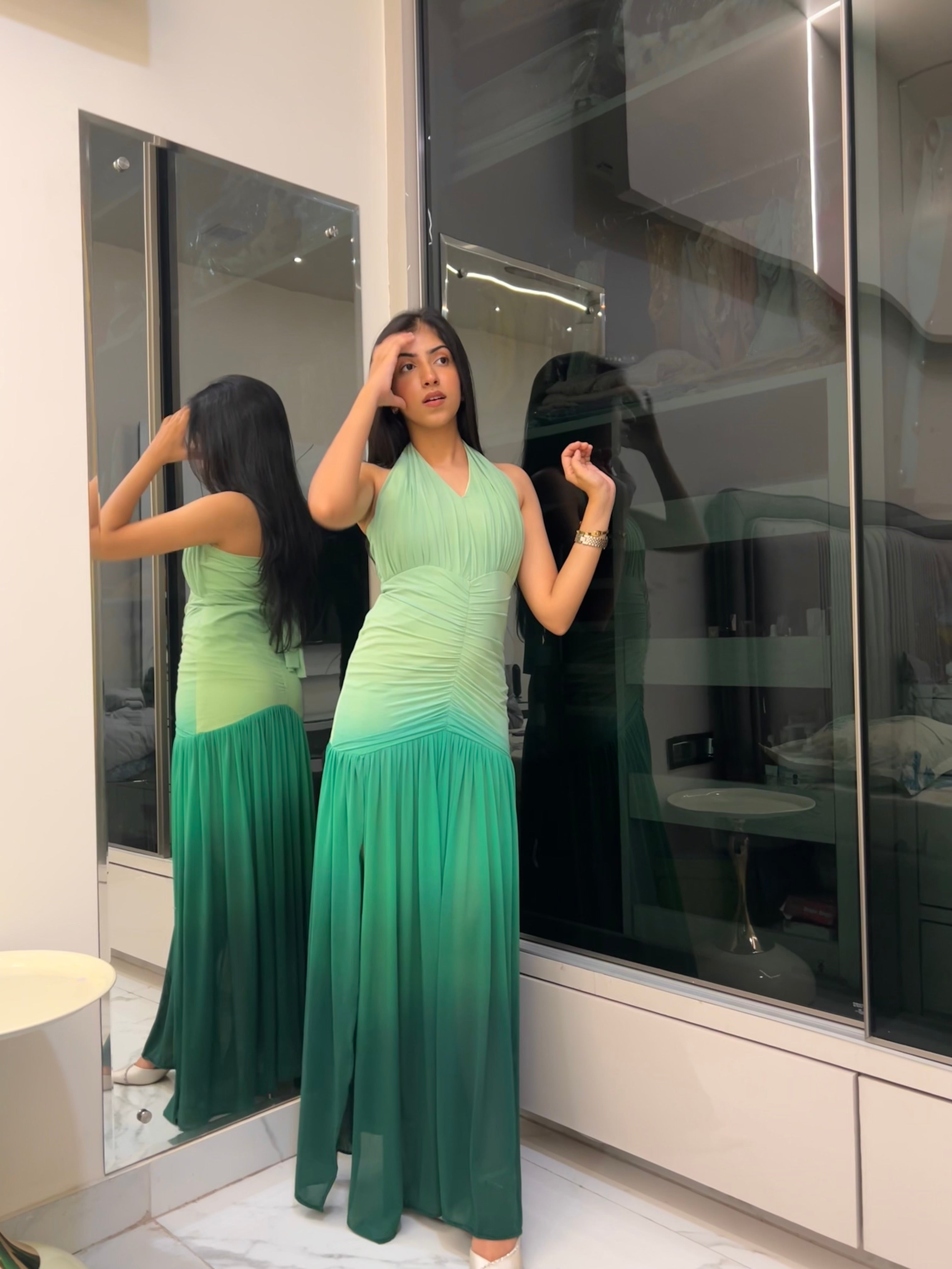 Green Ombre Gown
