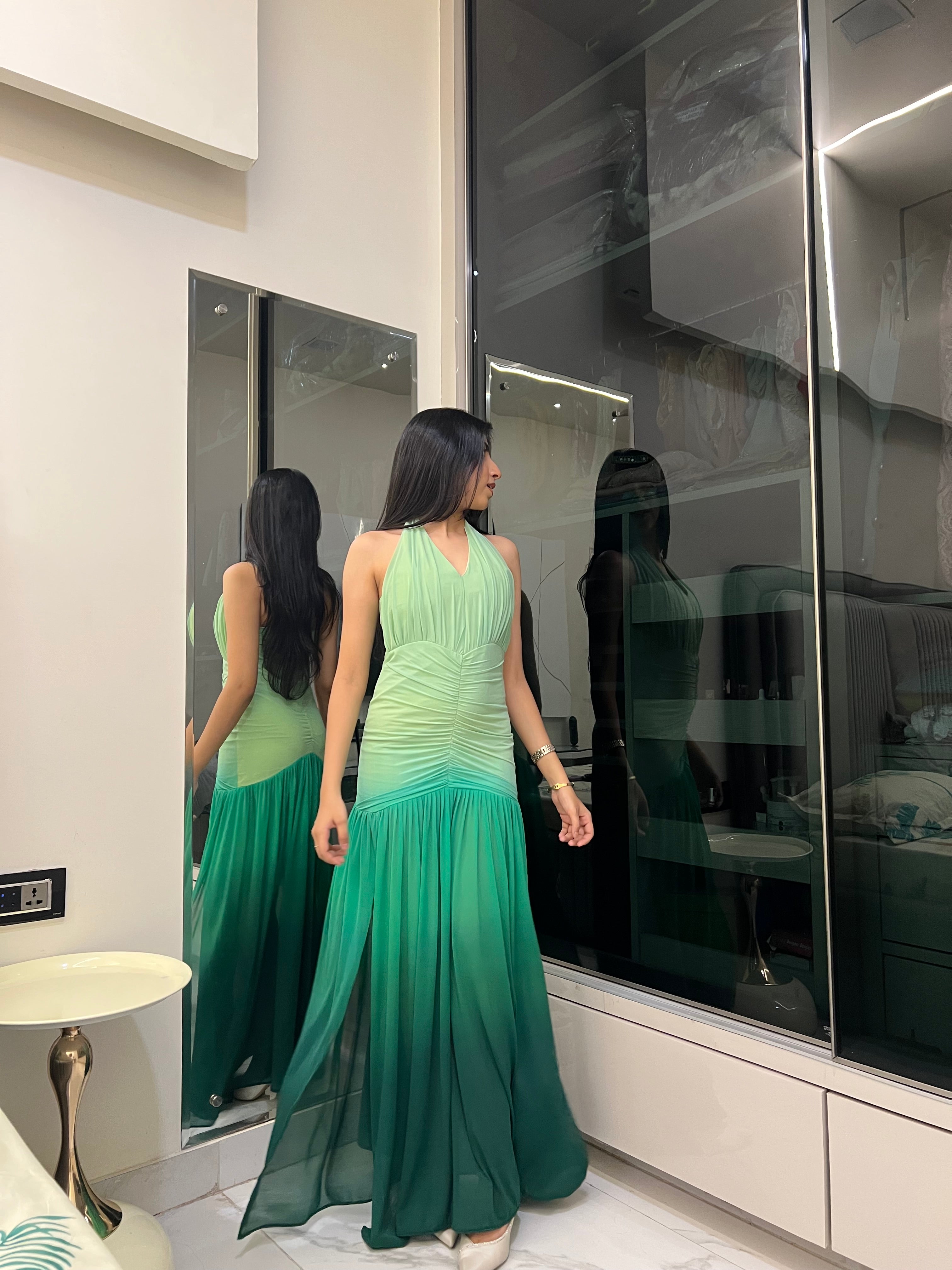 Green Ombre Gown