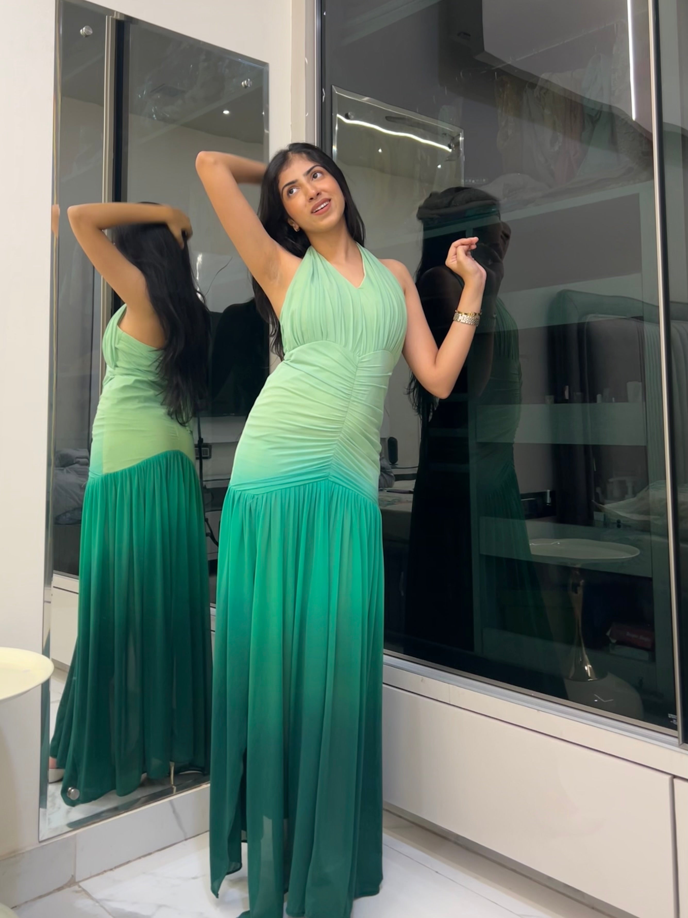 Green Ombre Gown