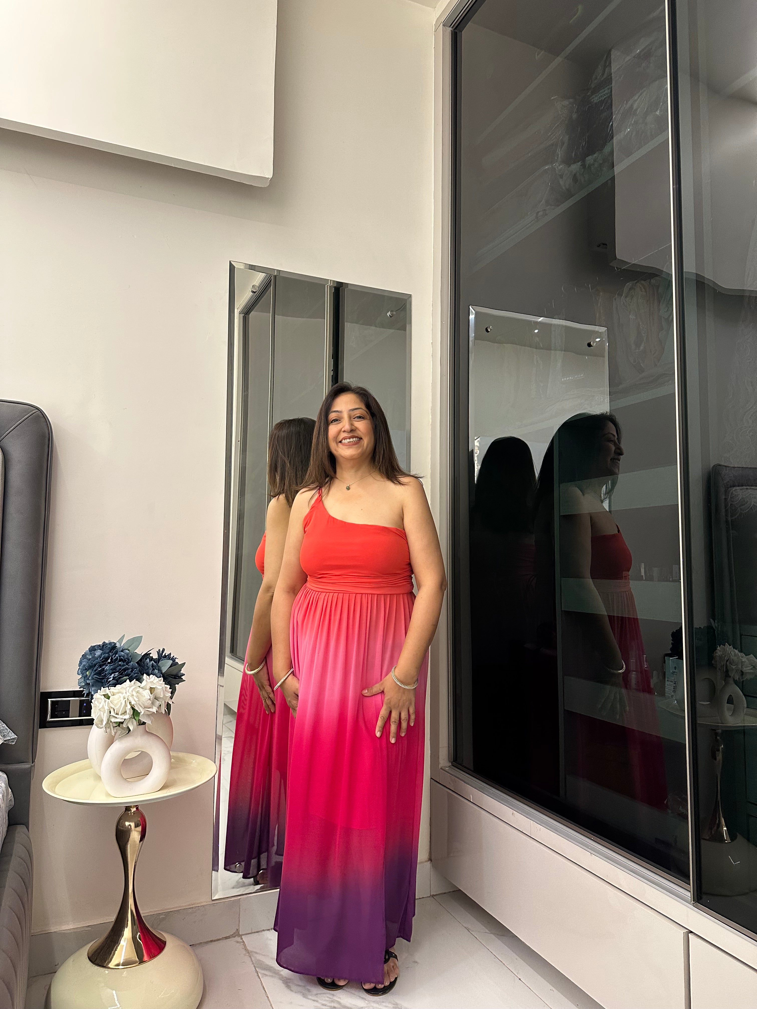 Ombre sunset gown
