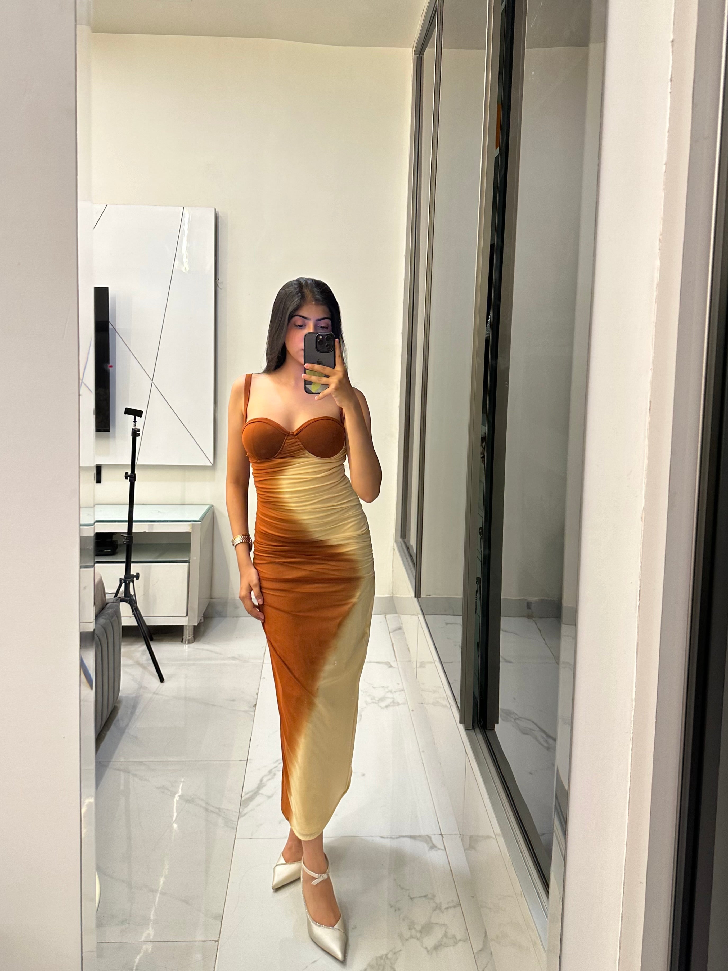 Brown Ombre Dress