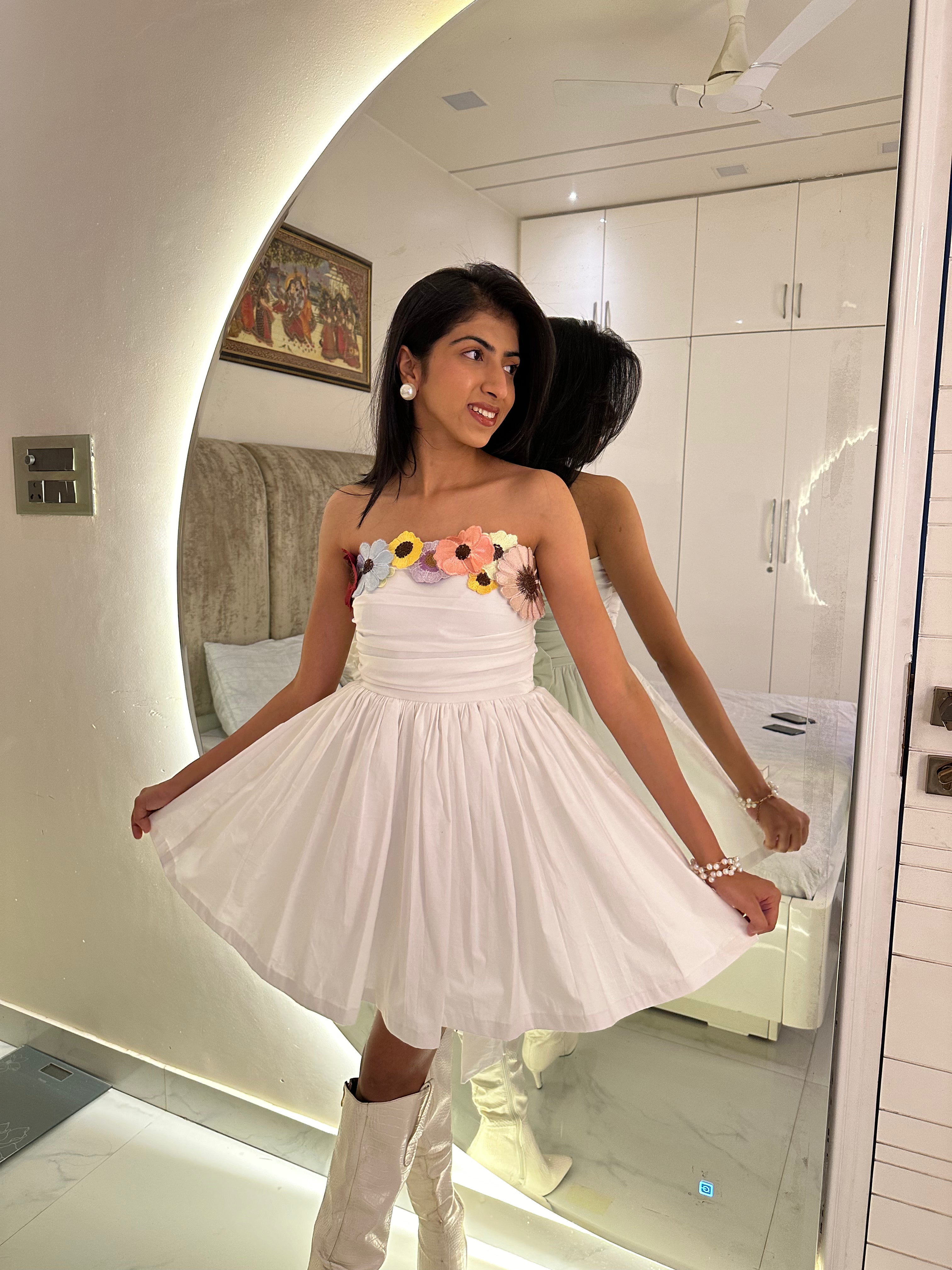 white short princess dress