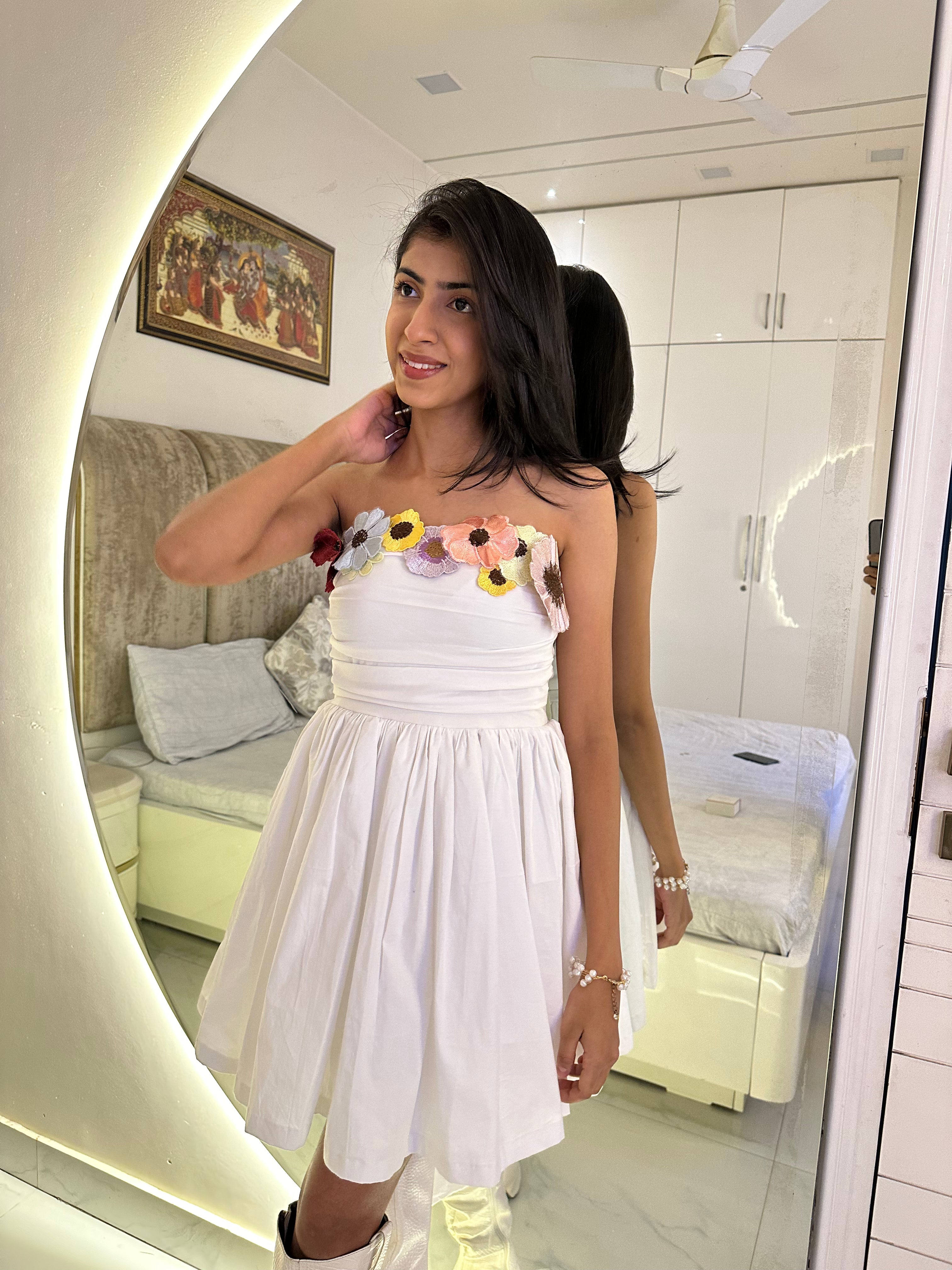 white short princess dress