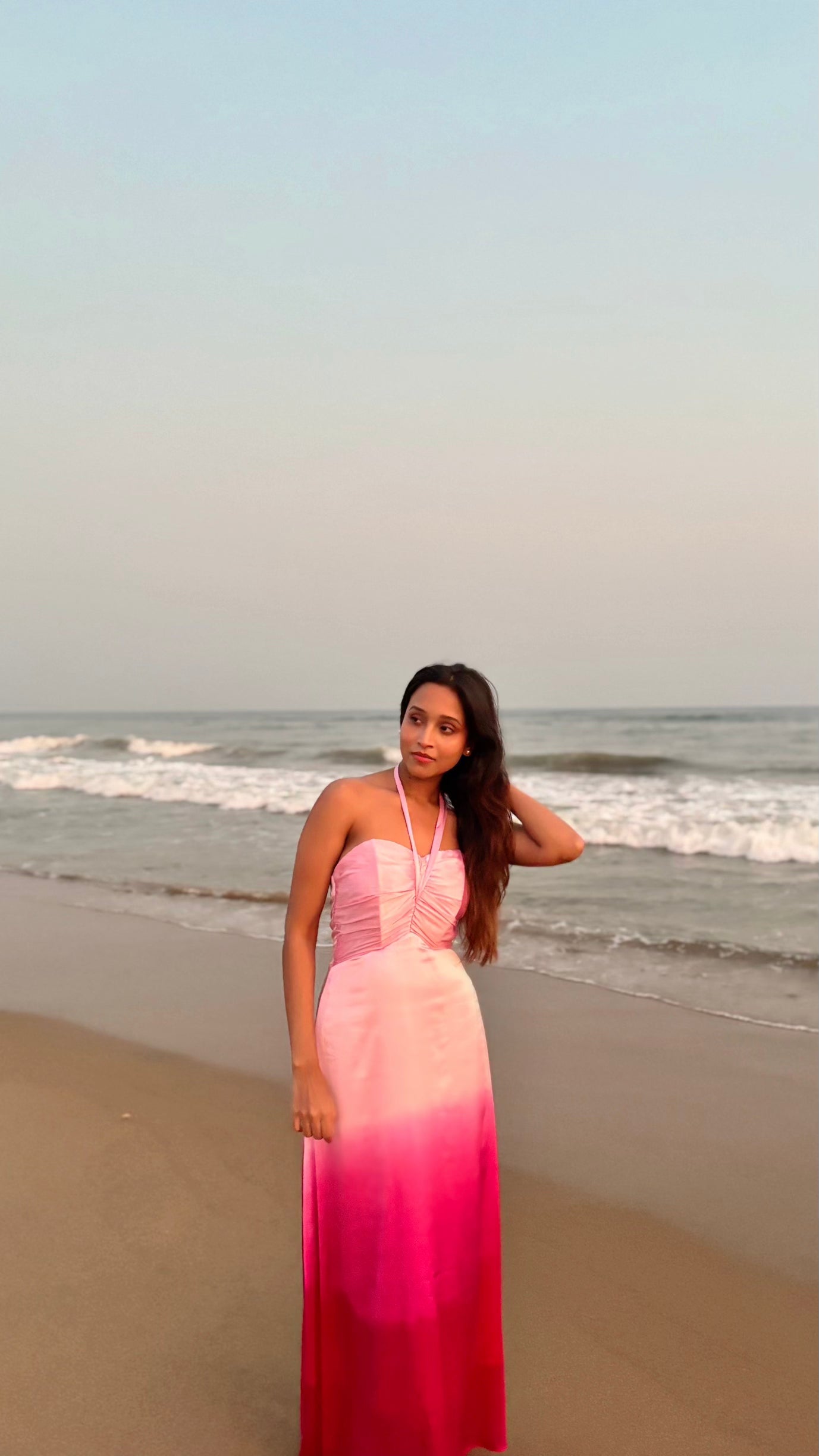Satin Ombré Dress