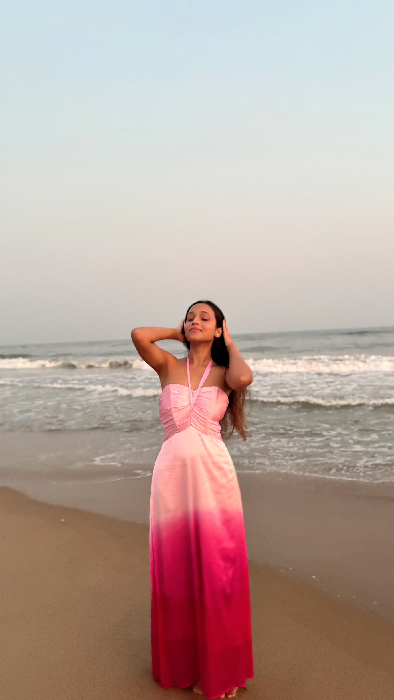 Satin Ombré Dress
