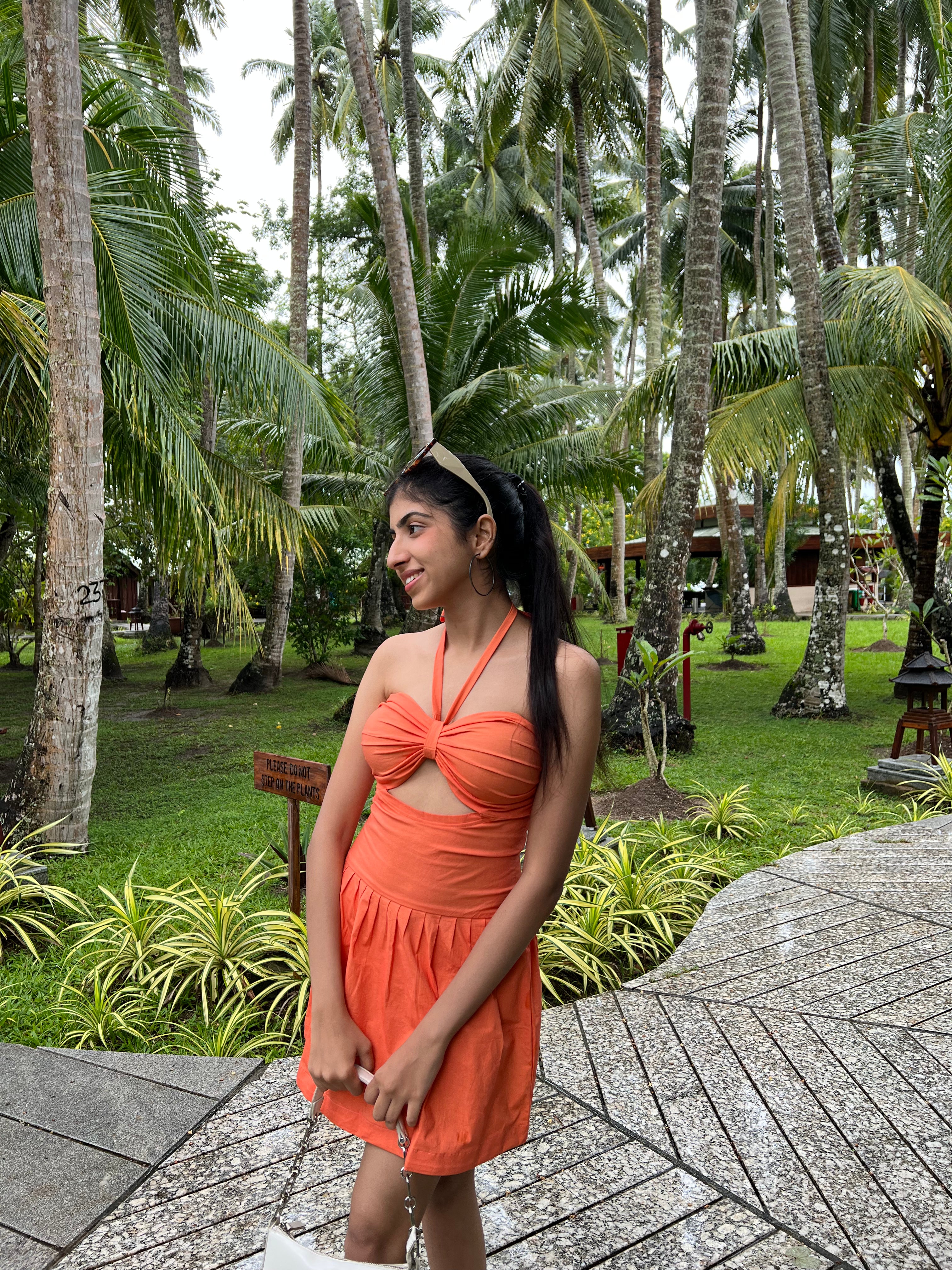 Mini Orange Dress