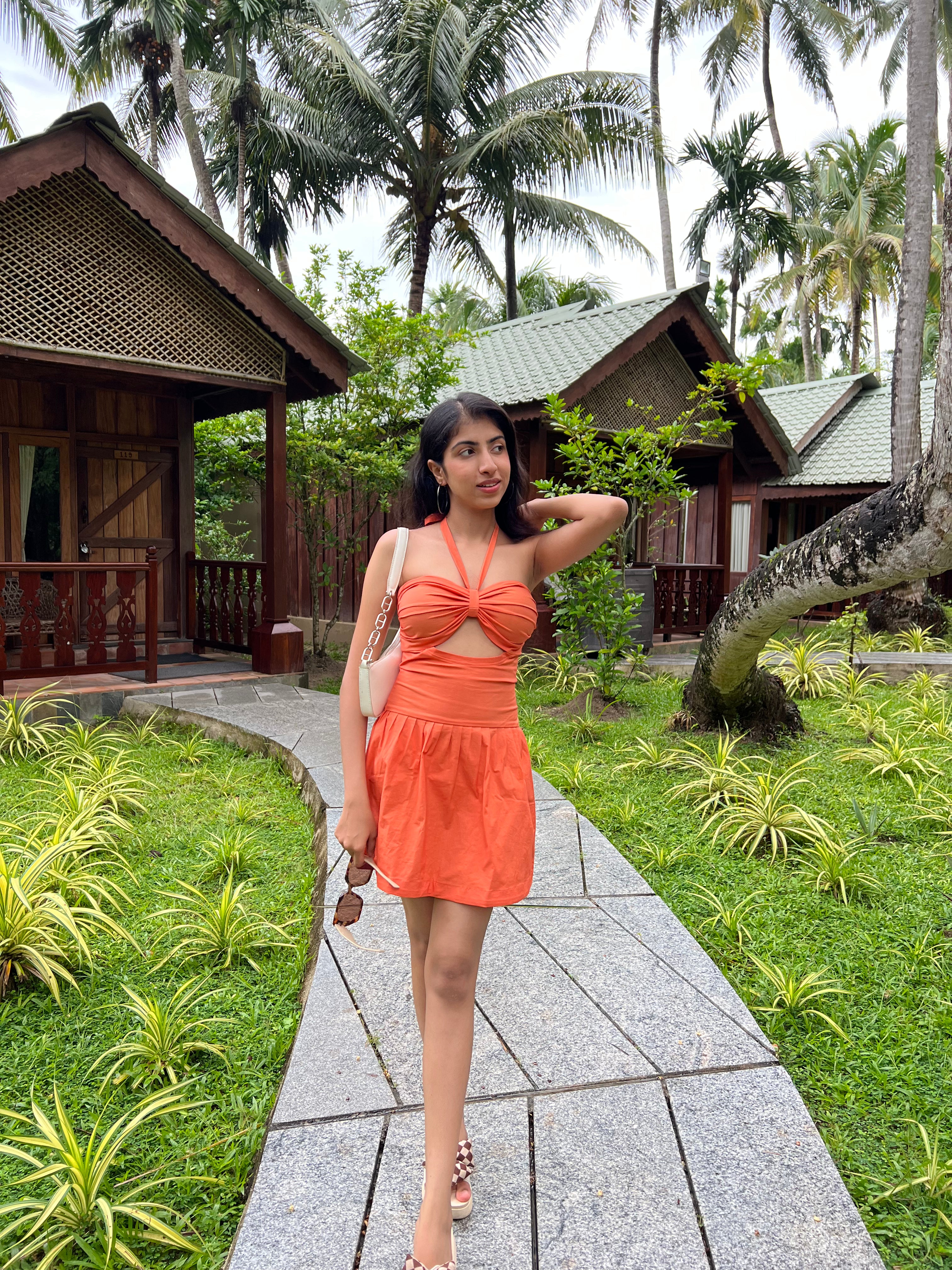 Mini Orange Dress