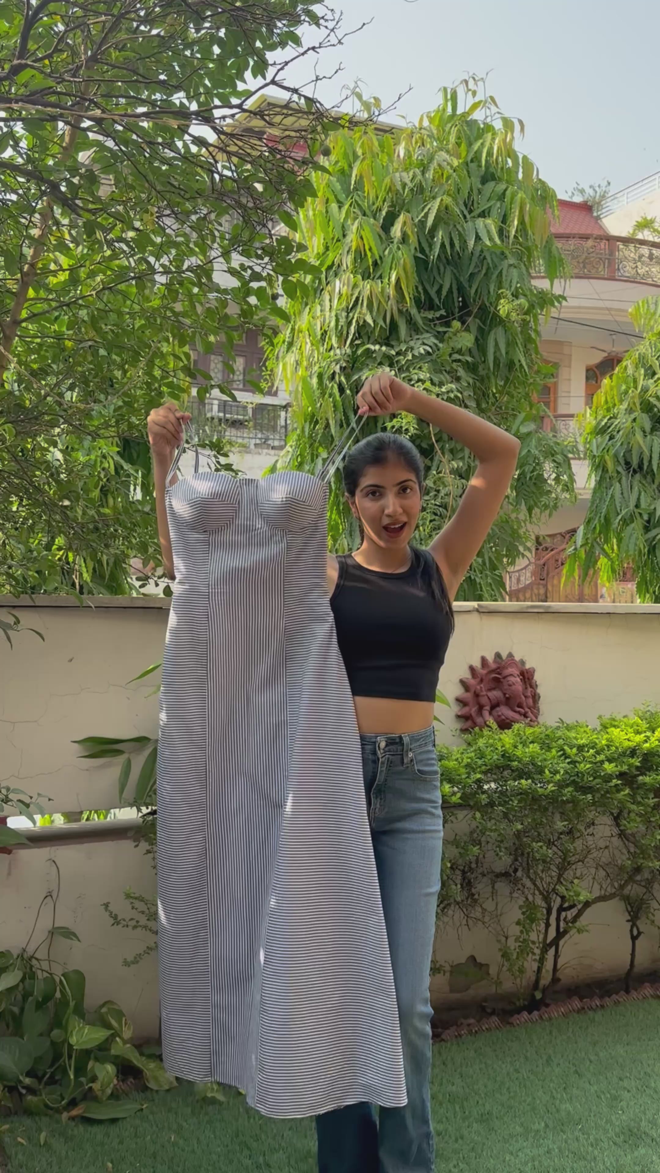 Load video: Stripe and Hype Dress